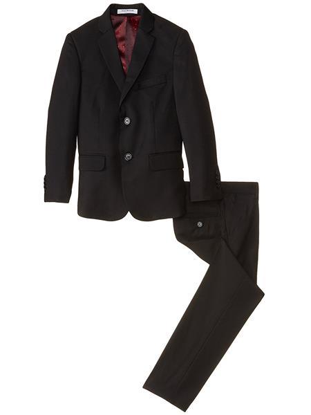 Boys Linen Suit - Toddler Linen Suit - Kids Linen Suit + Black