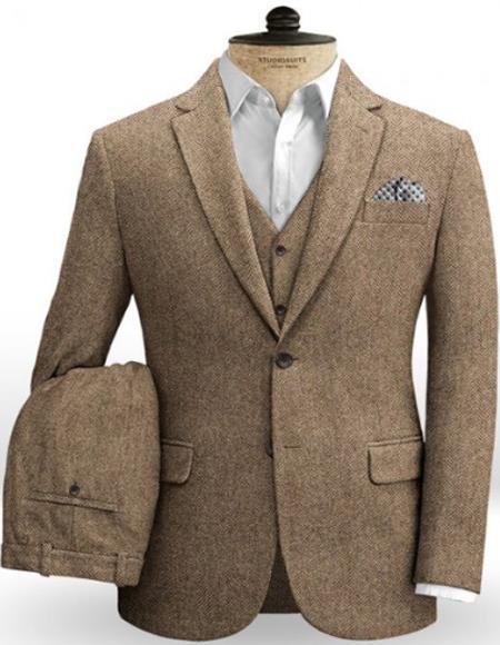 Mens country Wedding Suits - Mens Country Wedding Attire - Brown
