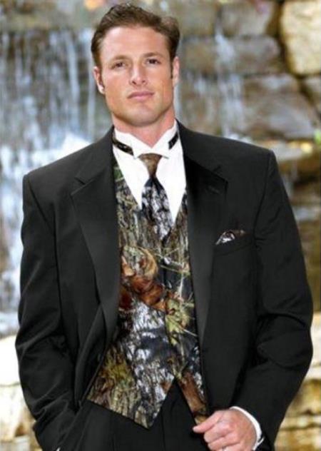 Camo Tuxedo - Camo Suit - Camouflage Tuxedo - Camouflage Wedding Suit - Wool
