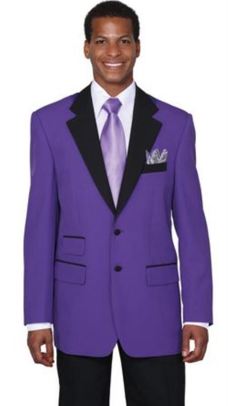 0  Mens Purple Tuxedo With Pants and Bowtie Package