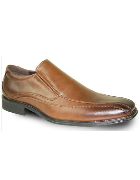 Mens Groomsmen Shoe - Cognac Dress Shoe - Groom Shoe