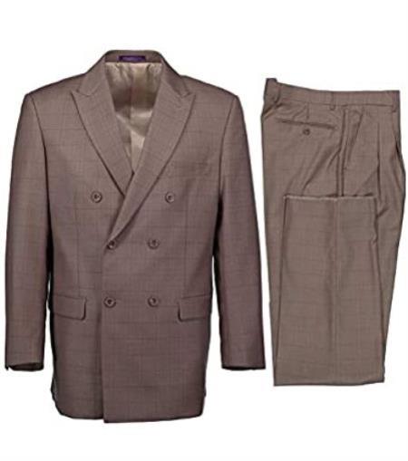 Old Man Tan Suit - Old fashioned Suit - Old Style Suits - Old School Suits