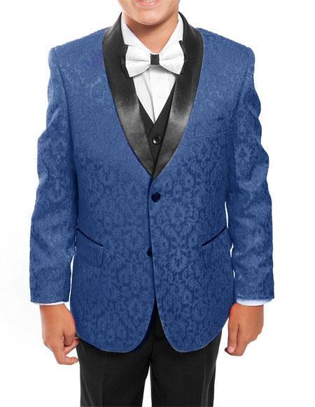 Mens French Blue Suit