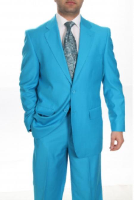 Light Blue Tuxedo - Baby Blue Tuxedo Wedding Tuxedo Suit Teal - Turquoise - RET208-19