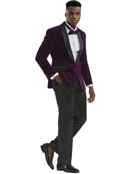 Mens Big and Tall Blazer - Big and Tall Purple Sport Coat