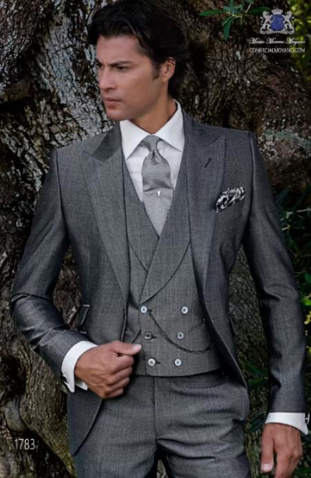 Mens Wedding Suit - Groom Suit - Grey Suit