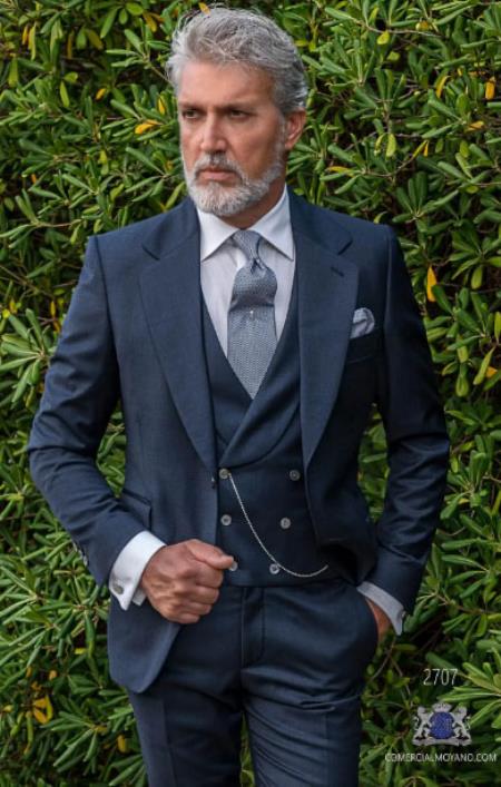 Mens Wedding Suit - Groom Suit - Blue Suit