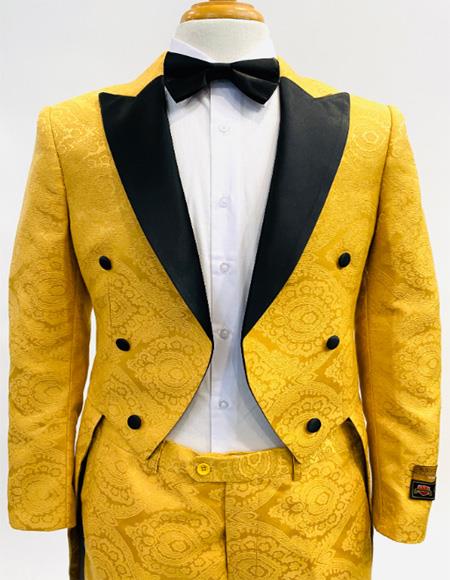 Mardi Gras Outfits For Men - Yellow ~ Black