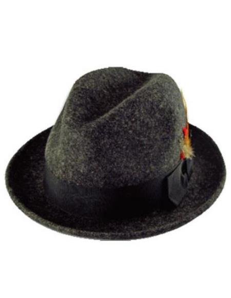 1930s Mens Hats For Sale - 1930s Fedora Black - Wool
