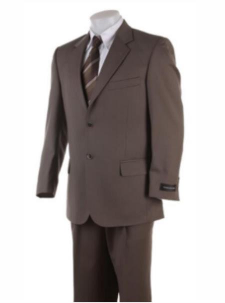Mens 36 Long Suit - Size 36L Brown Suit - Wool