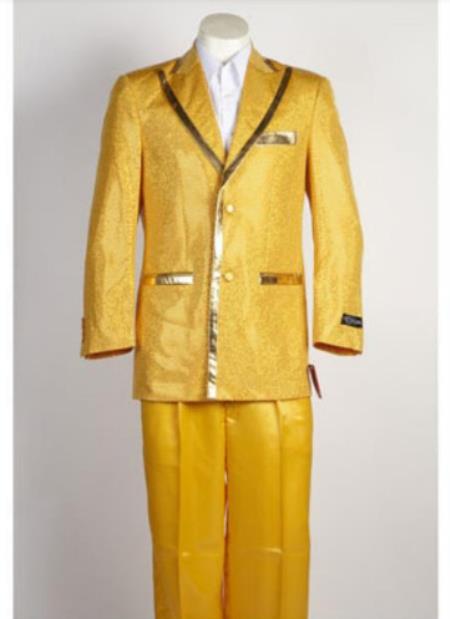 Shiny Yellow Tuxedo - Yellow Suit