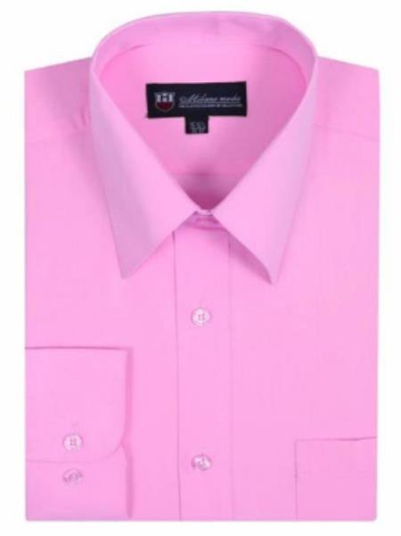Mens Hot Pink Dress Shirt - Fuchsia Mens Dress Shirt