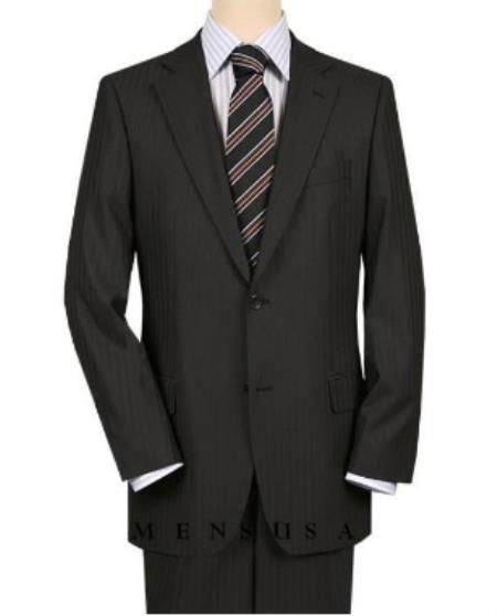 Mens 36 Long Suit - Size 36L Black Suit