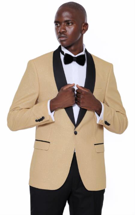 Prom Tuxedo Suits - Wedding Suits - Yellow Tuxedo Jacket + Pants