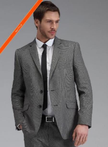 Mens 36 Long Suit - Size 36L Grey Suit