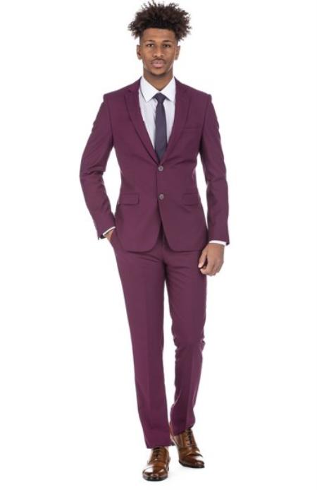 Call if not Text or Whatsup 3104300939 To Setup The Group - Call: 3104300939 Slim Fit Suits - Prom Suits - Magenta 2 Button Groomsmen Suit