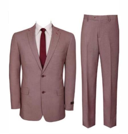 Budget Suits - Affordable Mens Suits Oxblood Red