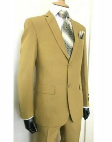 Budget Suits - Affordable Mens Suits Camel - Khaki