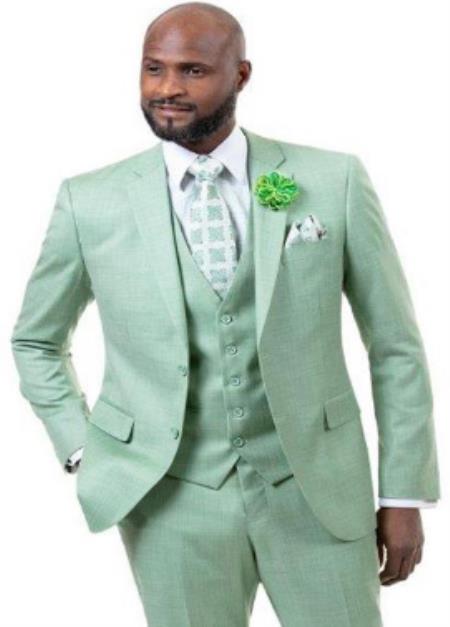 Budget Suits - Affordable Mens Suits - Green