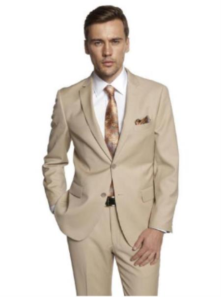 Budget Suits - Affordable Mens Suits - Beige