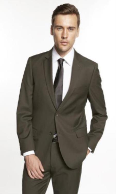 Budget Suits - Affordable Mens Suits - Olive