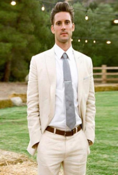 Budget Suits - Affordable Mens Suits - Ivory Cream Off White