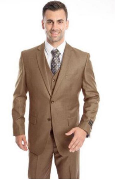 Budget Suits - Affordable Mens Suits - Dark Taupe