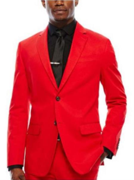 Budget Suits - Affordable Mens Suits - Red