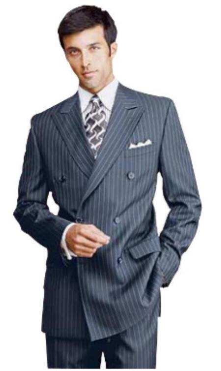 Mens Big and Tall Suits - Suits For Big Men - Big Guys Navy Blue