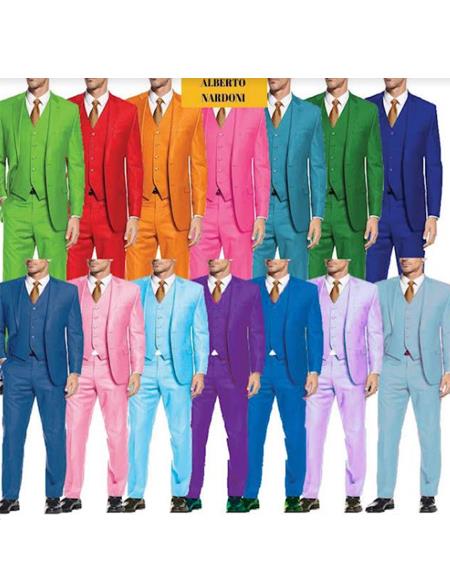 4 Colorful Suits $389 (We Picked The Colors Based of Availability)