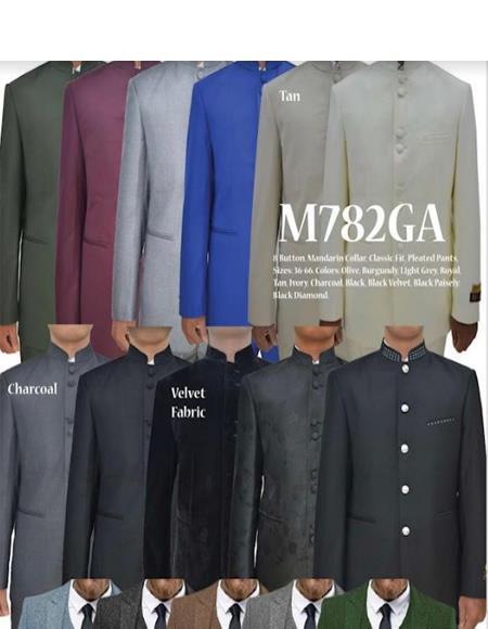 11 Mandarin Suits $990 (We Pick The Colors Based of Availability)