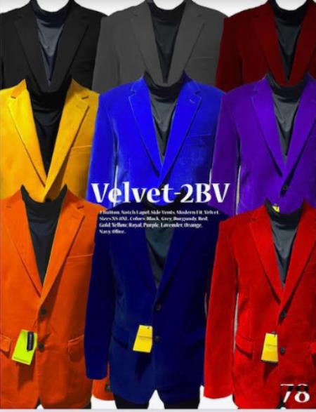 Package Of 4 Velvet Blazer (We Pick Color Baised Of Availability) $390 - 4 For $390