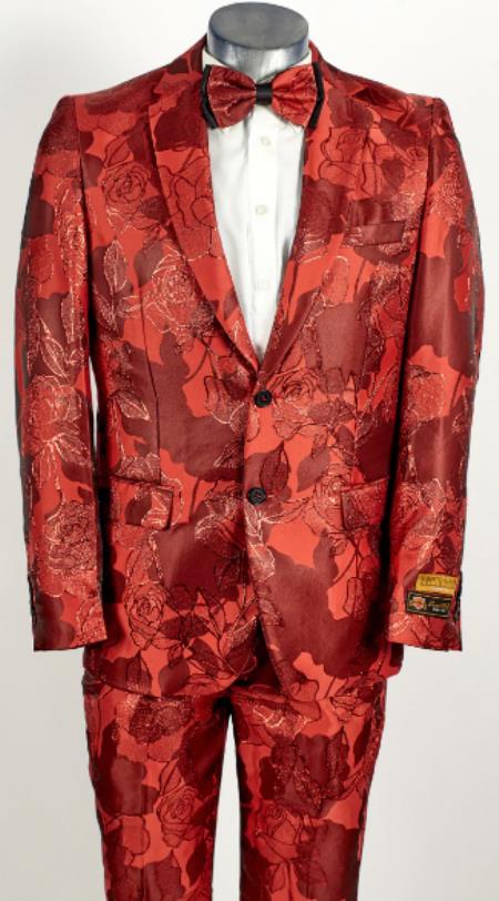Red Prom Suit - Red Prom Tux - Red Suits For Prom