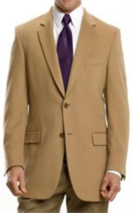 Tan Mens Winter Blazer - Cashmere and Wool Winter Fabric Dress Jacket $99UP
