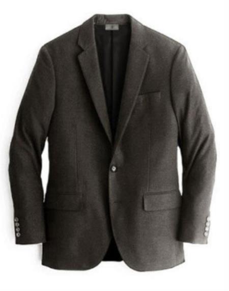 Chocolate Mens Winter Blazer - Cashmere and Wool Winter Fabric Dress Jacket $99UP