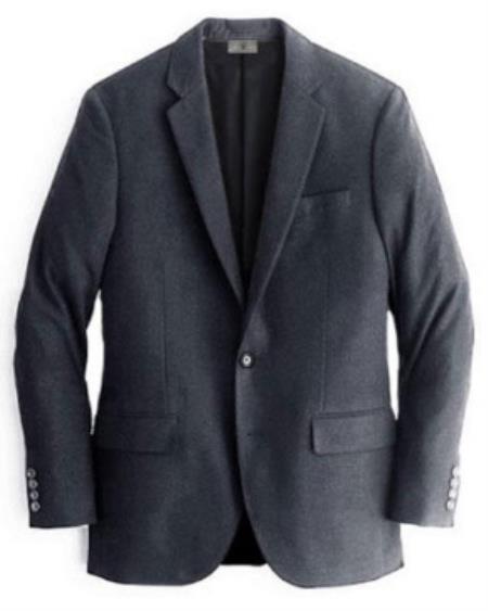 Charcoal Mens Winter Blazer - Cashmere and Wool Winter Fabric Dress Jacket $99UP
