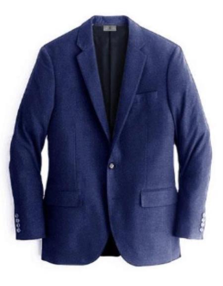 Navy Mens Winter Blazer - Cashmere and Wool Winter Fabric Dress Jacket $99UP