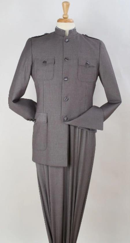 Cheap Plus Size Mens Grey Suit For Big Men Online - Big and Tall Sizes 