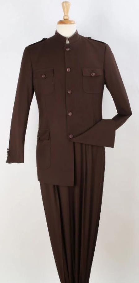 Cheap Plus Size Mens Brown Suit For Big Men Online - Big and Tall Sizes 