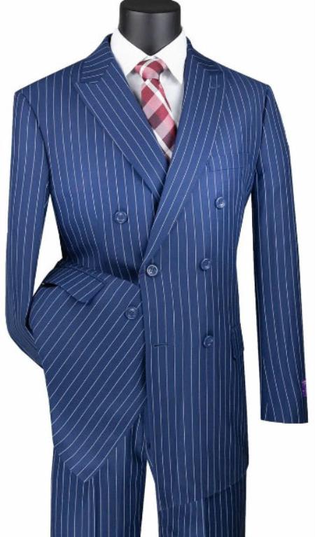 Cheap Plus Size Mens Blue Suit For Big Men Online - Big and Tall Sizes 