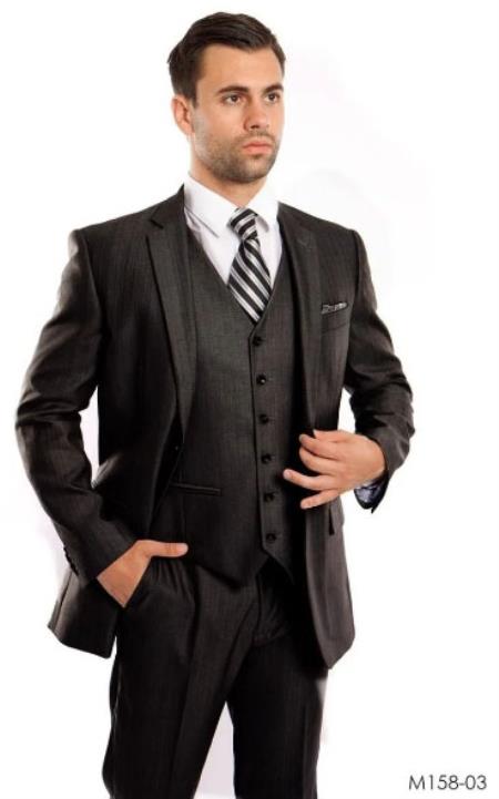 Cheap Plus Size Mens Black Suit For Big Men Online - Big and Tall Sizes