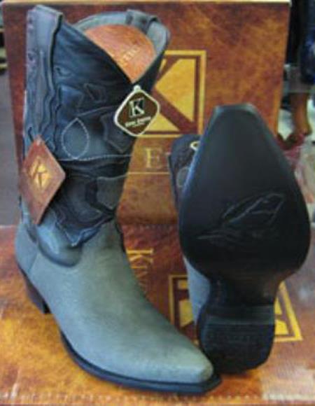Mens Cowboy Boots Size 13 Gray