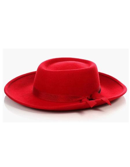 Pachuco Hats - Red Hat - Wool