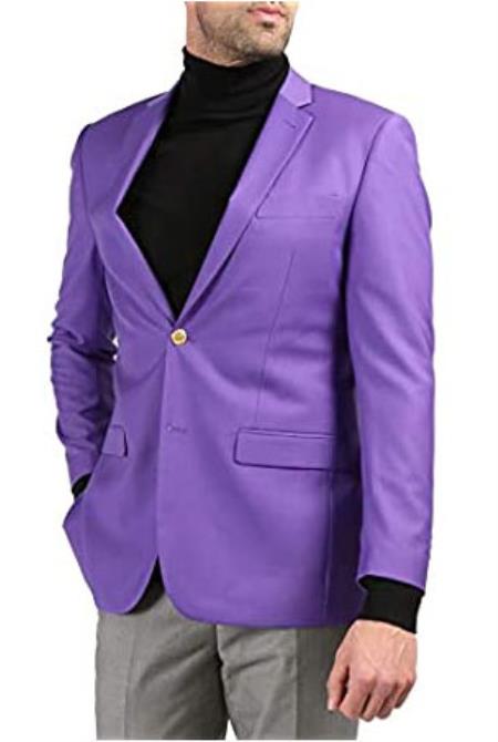 Purple Big and Tall Blazer