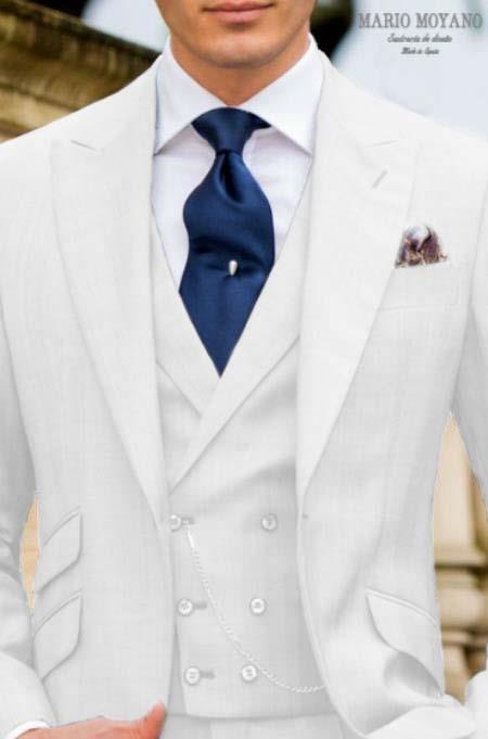 Call If Not Text Or Whatsup 3104300939 To Setup The Group - Call: 3104300939 White Suit With Double Breasted Vest Grooms And Groomsmen Suit