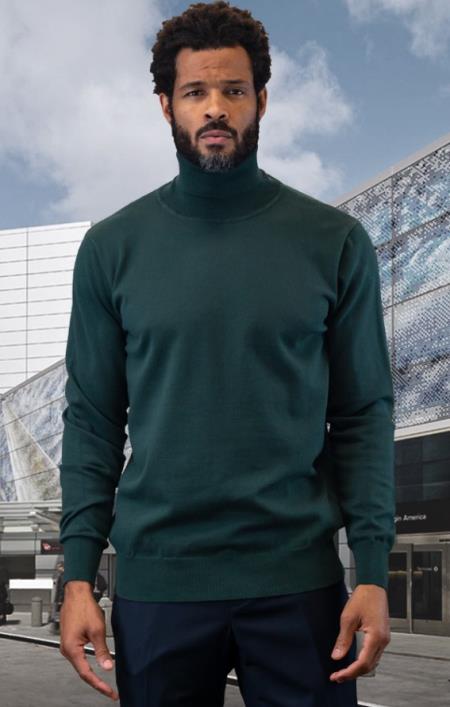 Mens Sweater Hunter - Wool and Cashmere Fabric
