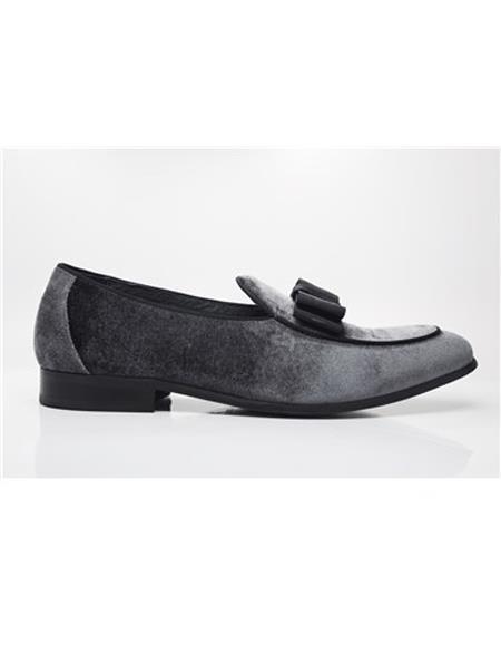 Tuxedo Shoes - Formal Wedding Shoes - Dress Prom Shoes Charcoal