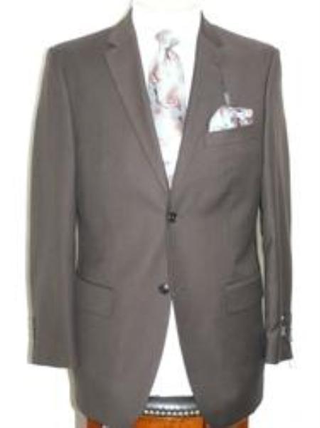 Mens Lightweight Suit - Summer Dress Suits Brown - Wool