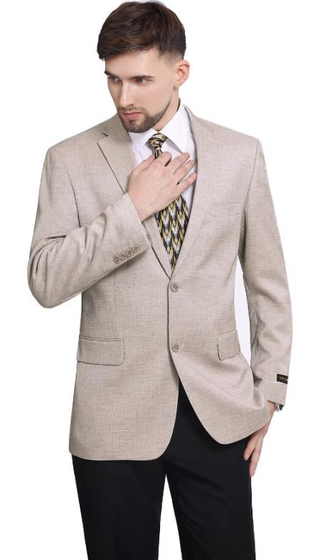 Product#JA60485 Mens Suit Blazer Jacket Two Button Stretch Sports Coats Classic Fit Rugby Tea
