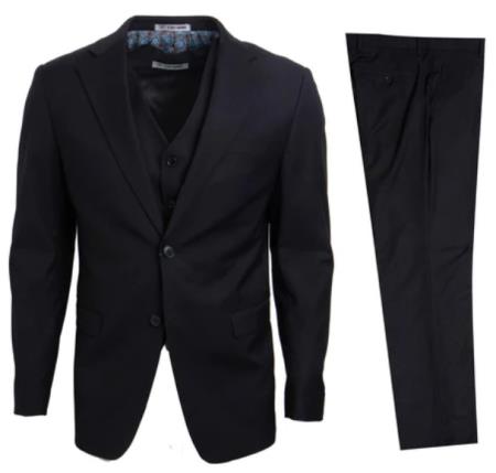 Stacy Adams Suit Hybrid Fit Suit Black